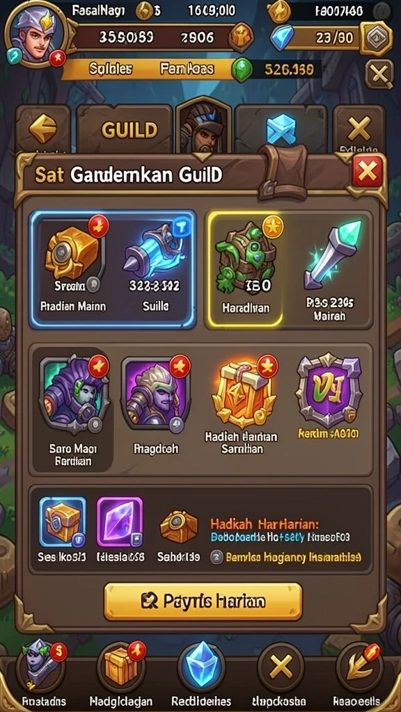 Screenshot menunjukkan bonus besar yang didapatkan.
