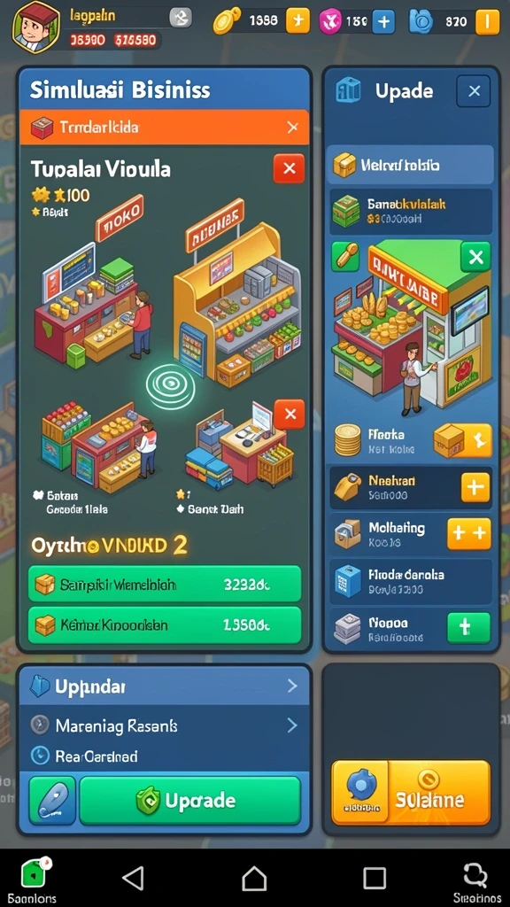 Tampilan menu utama yang menarik dan mudah dinavigasi.