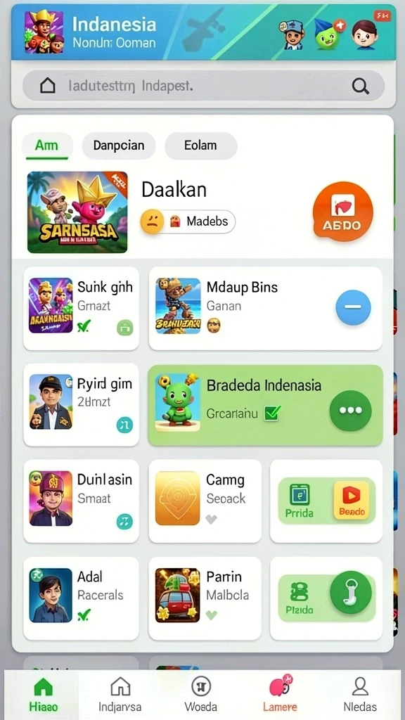 Tampilan awal permainan dengan grafik yang menawan.