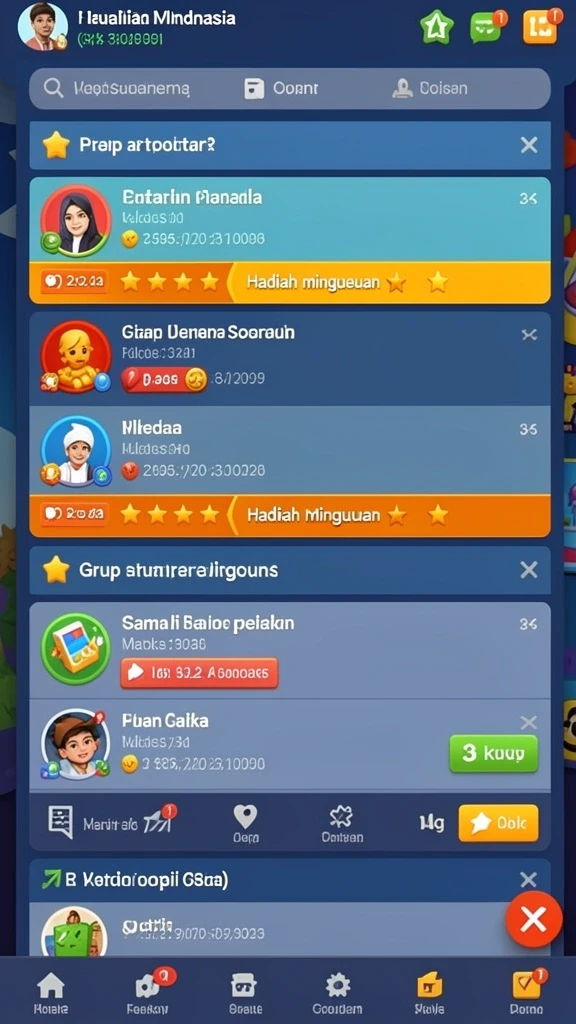 Interaksi menarik dengan karakter dalam game.