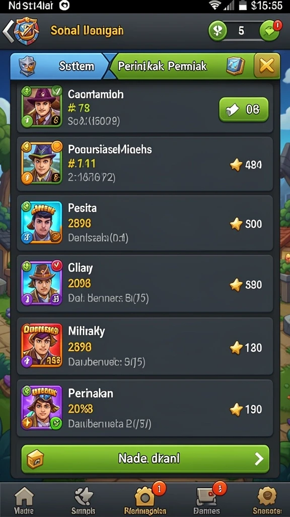 Sistem rewards yang memotivasi pemain.