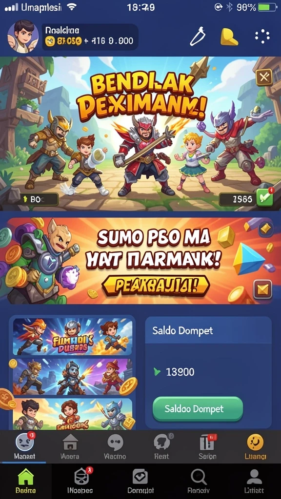 Momen seru saat pemain berkompetisi di leaderboard.