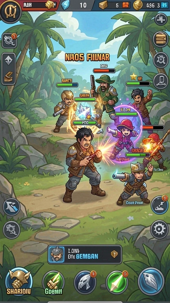Screenshot 3: Momen seru saat bermain dalam mode multiplayer.