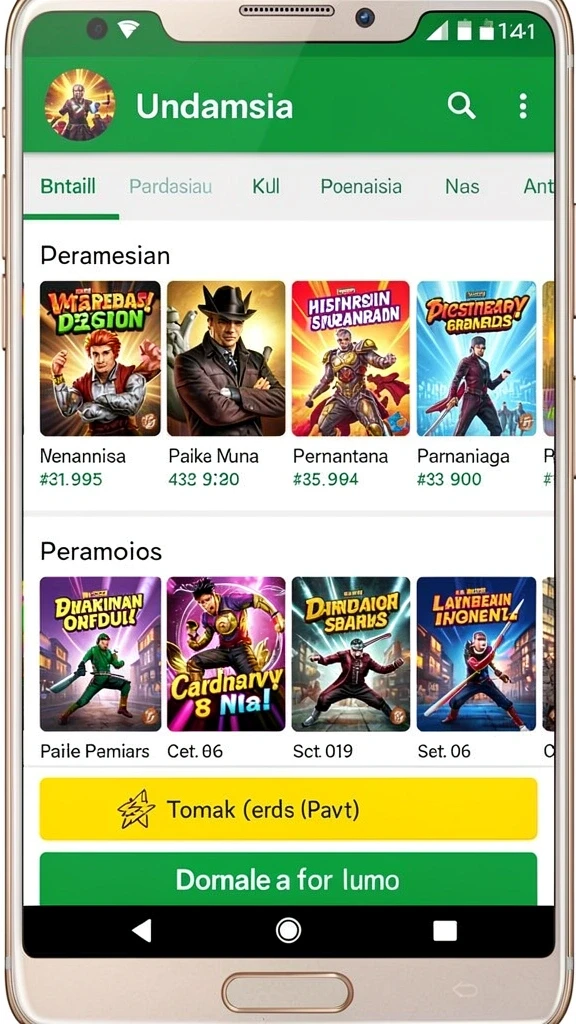 Fitur karakter yang beragam dan unik.