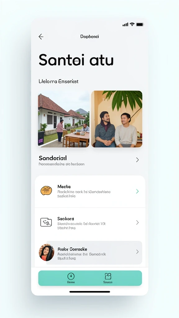Tampilan awal aplikasi GOGORUMMY yang menarik dan responsif.