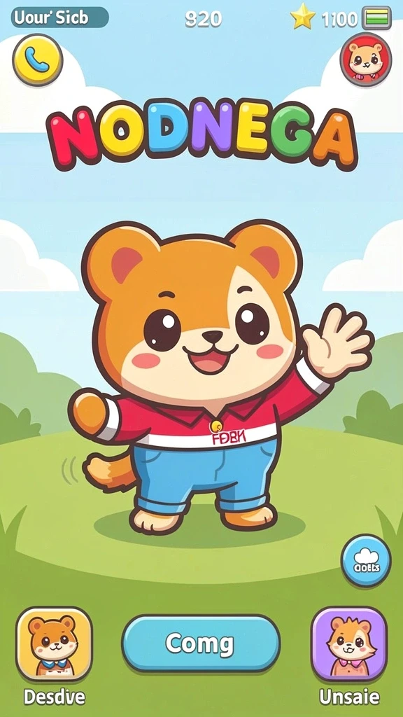Karakter lucu siap menemani petualangan Anda.