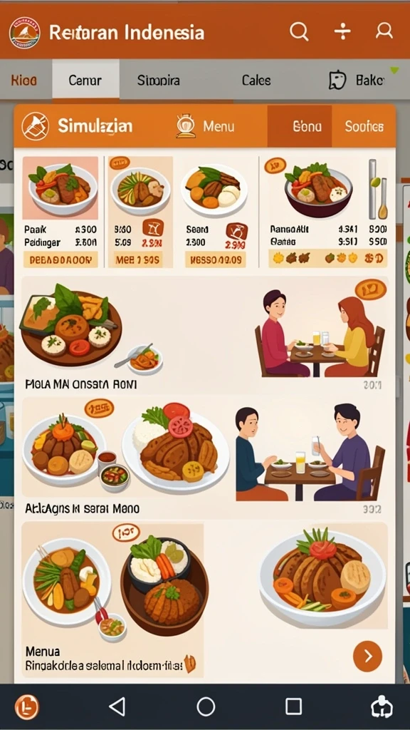 Tampilan awal yang menarik dan penuh warna.