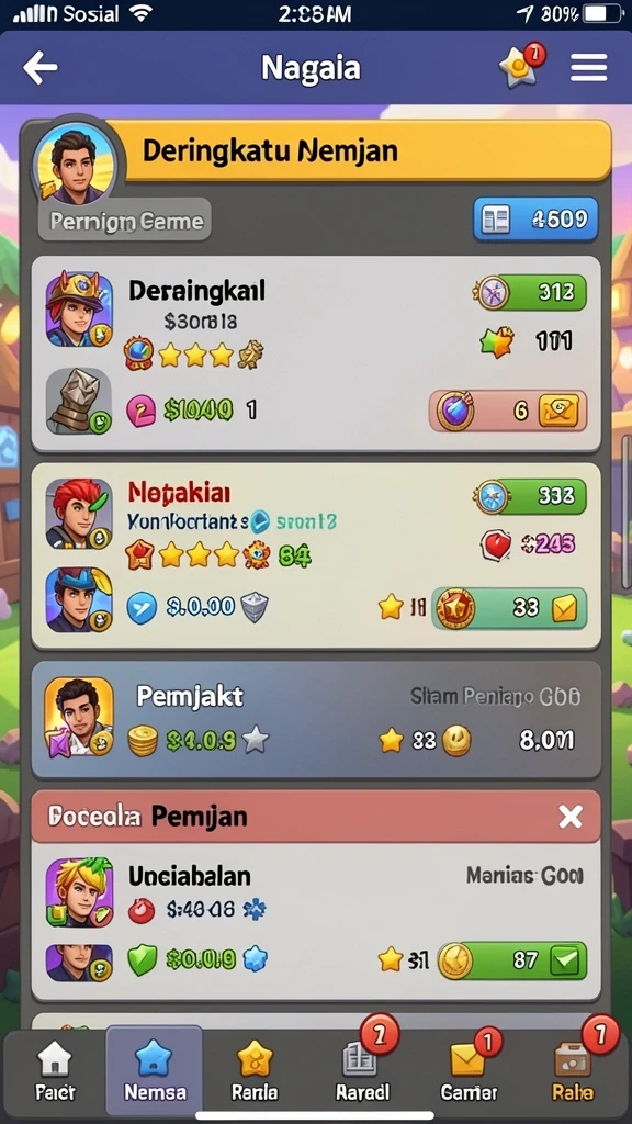 Beragam pilihan permainan yang dapat dinikmati.