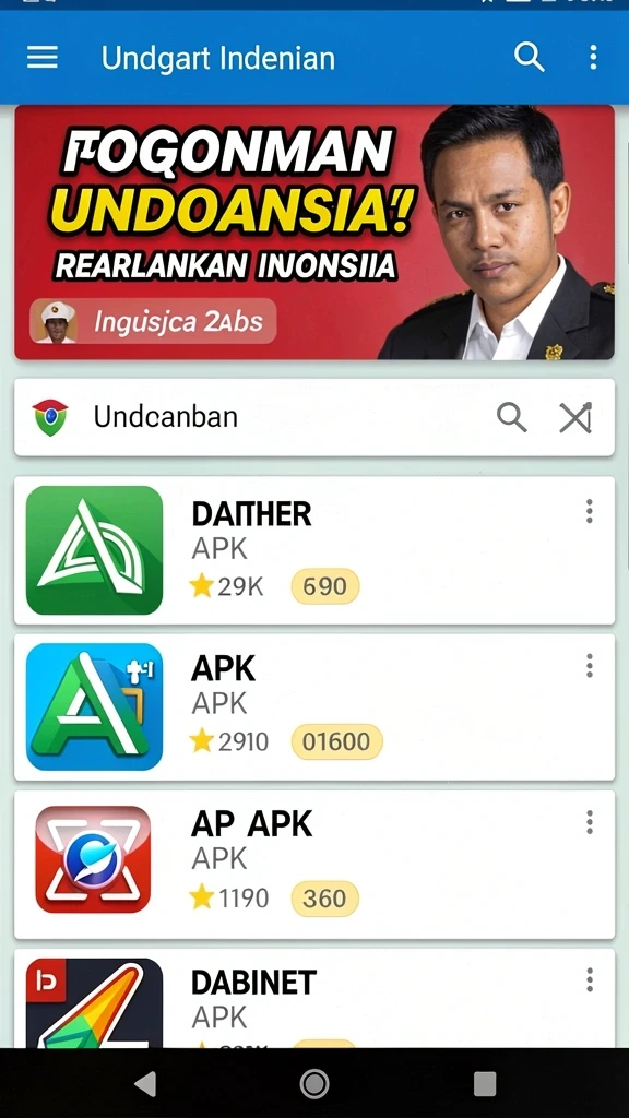 Tampilan antarmuka yang user-friendly.