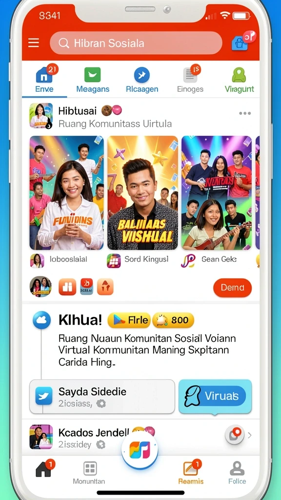 Tampilan awal yang menarik dengan antarmuka pengguna yang intuitif.