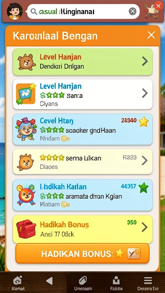 Aksi seru dalam gameplay KEREN77 yang menantang.