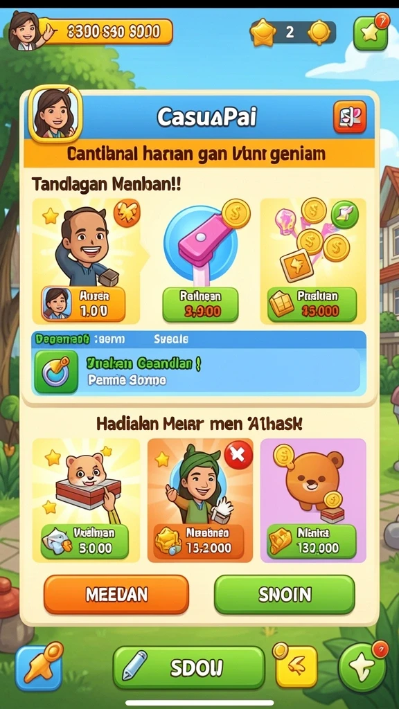Grafis yang menawan dengan desain yang menarik.