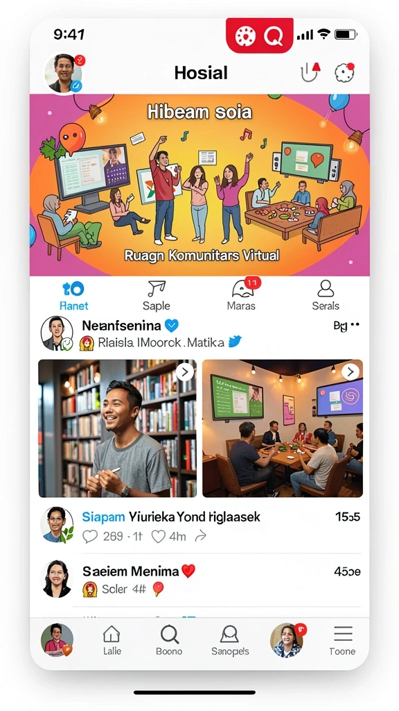 Tampilan antarmuka yang intuitif dan menarik.