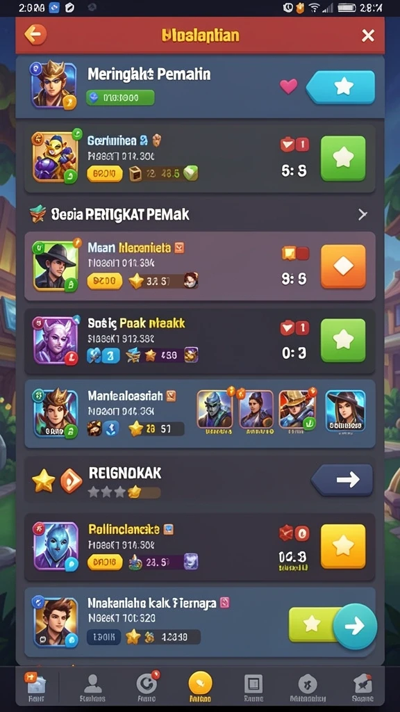 Mode permainan beragam untuk semua level keterampilan.