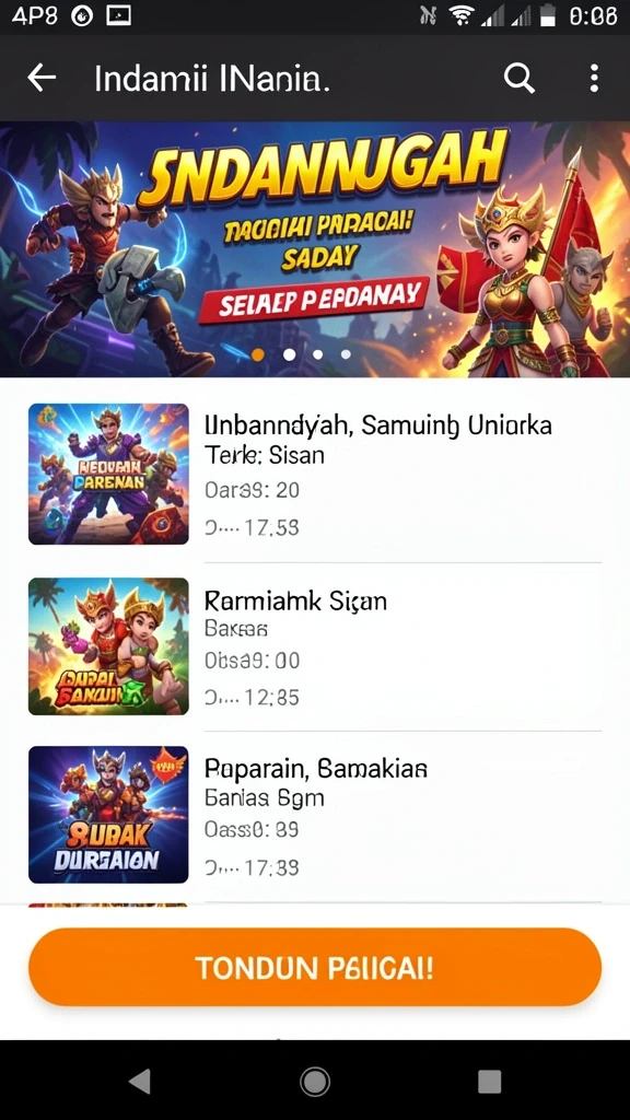 Tampilan antarmuka yang user-friendly.