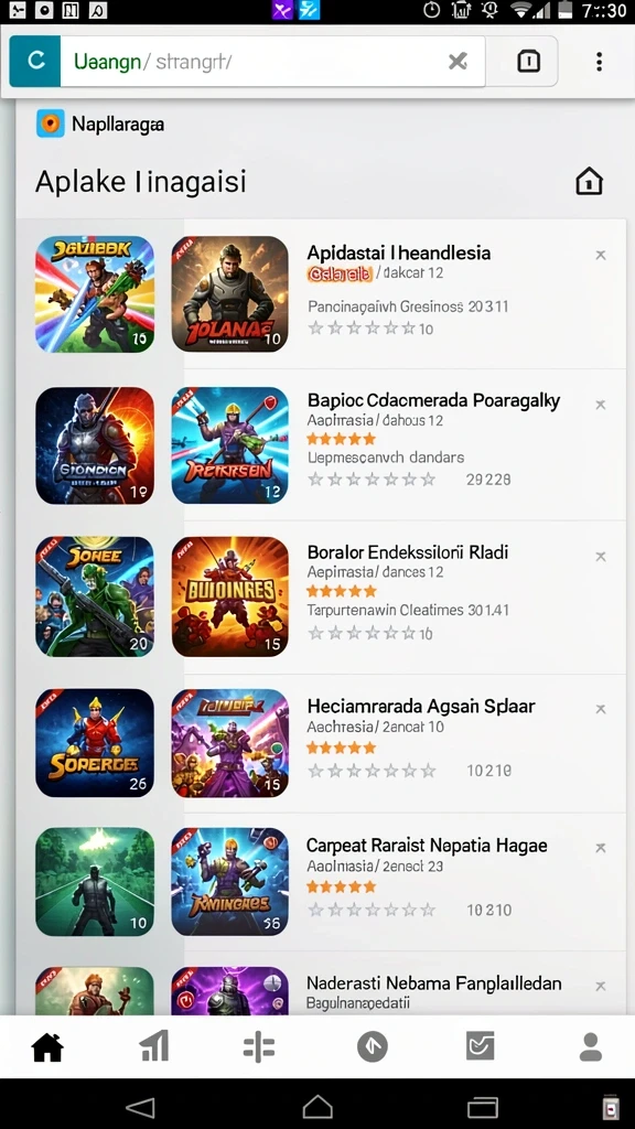 Leaderboard yang memperlihatkan peringkat pemain secara real-time.